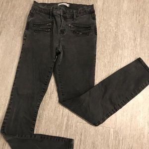 Madewell Skinny Skinny black/grey wash denim pants